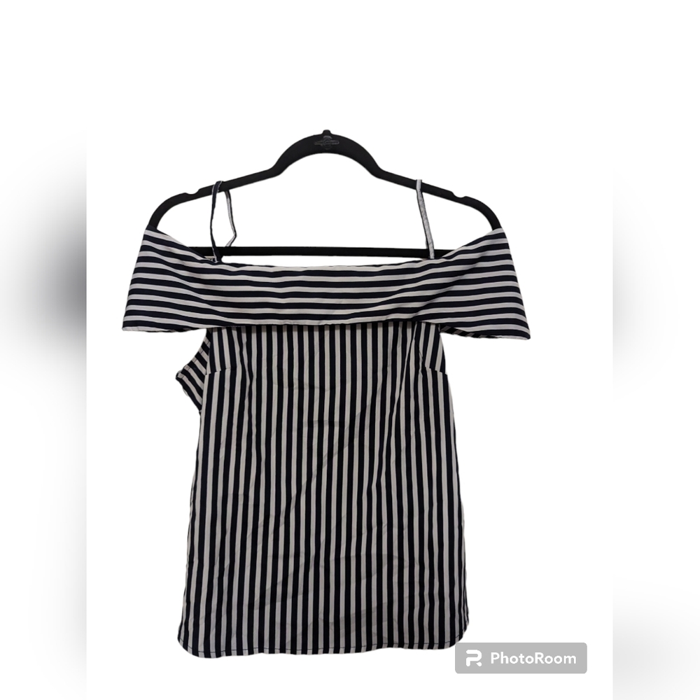 Nautical off the shoulder top